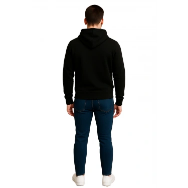 ECL 3 İp Kapüşonlu Sweatshirt Unisex Kanguru Cepli Şık Tasarım