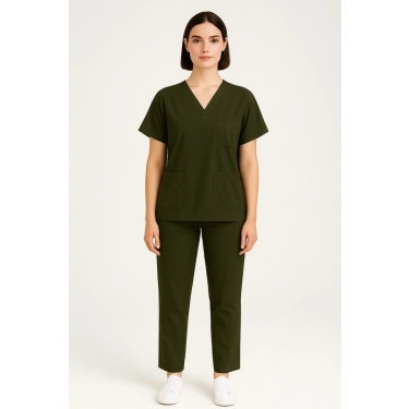 Scrubs Alt Üst Takım Sağlık Personeli Üniforma Rahat ve Dayanıklı