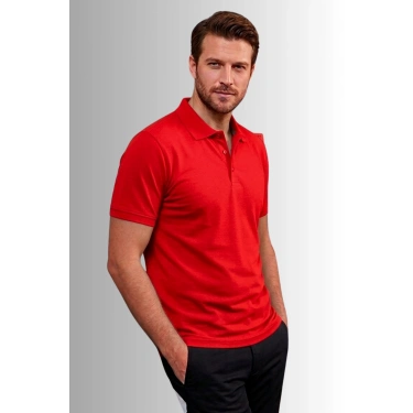 Premium 1. Sınıf Polo Yaka Erkek Lakos Tişört Rahat Kalıp Nefes Alabilen %100 Pamuk