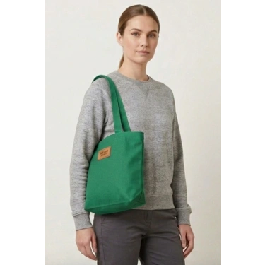 El Yapımı Bez Çanta Kanvas Tote Bag Kadın Günlük Şık Kullanım