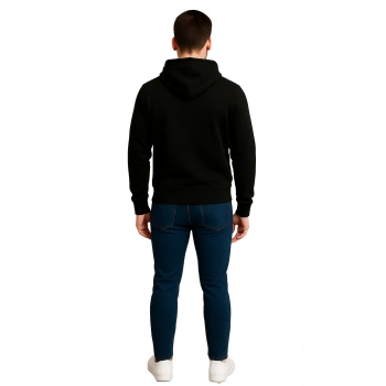 ECL 3 İp Kapüşonlu Sweatshirt Unisex Kanguru Cepli Şık Tasarım