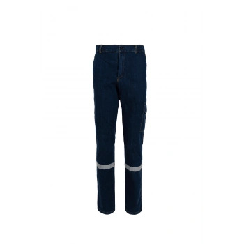Unısex Kot Kumaş Pantolon Denim İş Pantolonu Şık ve Sağlam