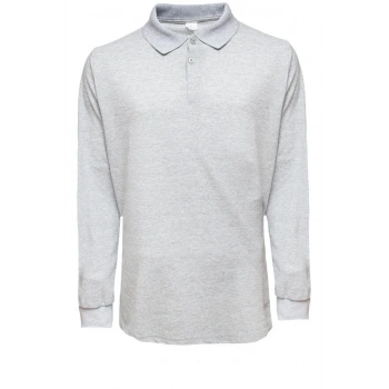 Unisex Polo Yaka Sweatshirt Lakos Basic Günlük ve Spor Kullanım