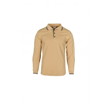 Çocuk Uzun Kol Polo Yaka Sweatshirt Rahat ve Şık Günlük Kullanım