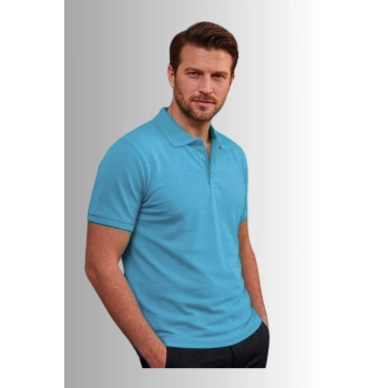 Premium 1. Sınıf Polo Yaka Erkek Lakos Tişört Rahat Kalıp Nefes Alabilen %100 Pamuk