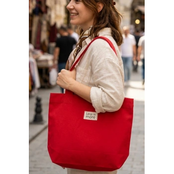 El Yapımı Bez Çanta Kanvas Tote Bag Kadın Günlük Şık Kullanım