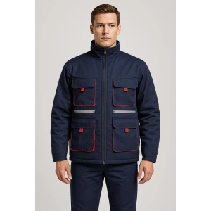 Lacivert 7/7 Gabardin Kumaş Teknik Mont Kışlık Dayanıklı Tasarım