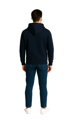 Kapüşonlu Sweatshirt 3 İp BİF Unisex Günlük Rahat Model
