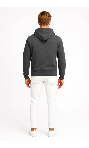 Unisex 3 İplik Kapüşonlu Sweatshirt AL1910 Günlük Spor Giyim