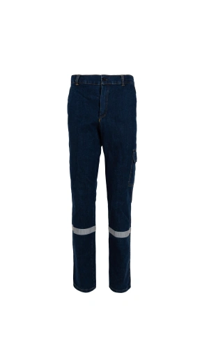 Unısex Kot Kumaş Pantolon Denim İş Pantolonu Şık ve Sağlam
