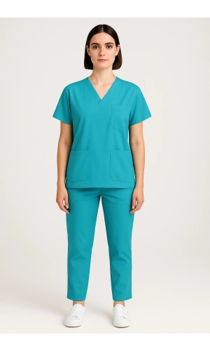 Scrubs Alt Üst Takım Sağlık Personeli Üniforma Rahat ve Dayanıklı