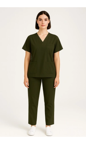 Scrubs Alt Üst Takım Sağlık Personeli Üniforma Rahat ve Dayanıklı