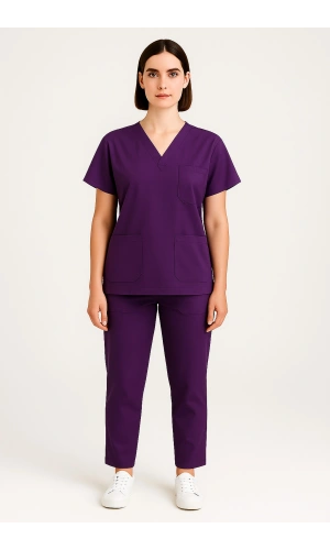 Scrubs Alt Üst Takım Sağlık Personeli Üniforma Rahat ve Dayanıklı