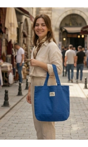 El Yapımı Bez Çanta Kanvas Tote Bag Kadın Günlük Şık Kullanım