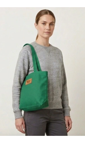 El Yapımı Bez Çanta Kanvas Tote Bag Kadın Günlük Şık Kullanım