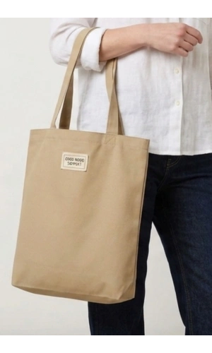 El Yapımı Bez Çanta Kanvas Tote Bag Kadın Günlük Şık Kullanım