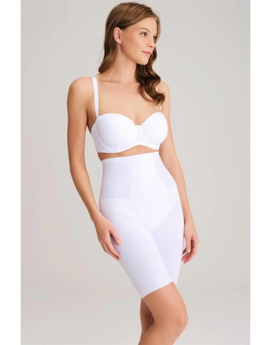 Amora Secret Toparlayıcı Bel ve Bacak İnceltici Dikişli Uzun Paçalı Orta Bel Sıkı Şort Korse