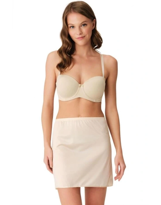 Amora Secret Kadın Polyamid Kumaşlı Diz Üstü Kısa Etek Altı Jüpon (0615)