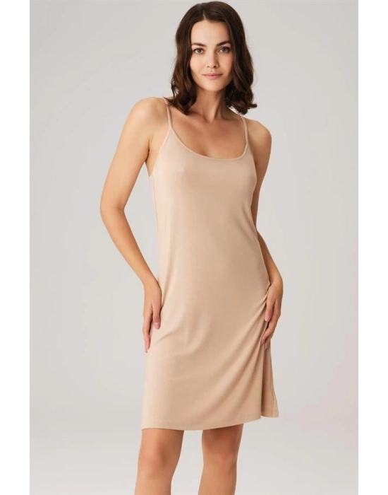 Amora Secret Kadın Viskon İnce İp Askılı Kısa Elbise Altı Kombinezon (0625)