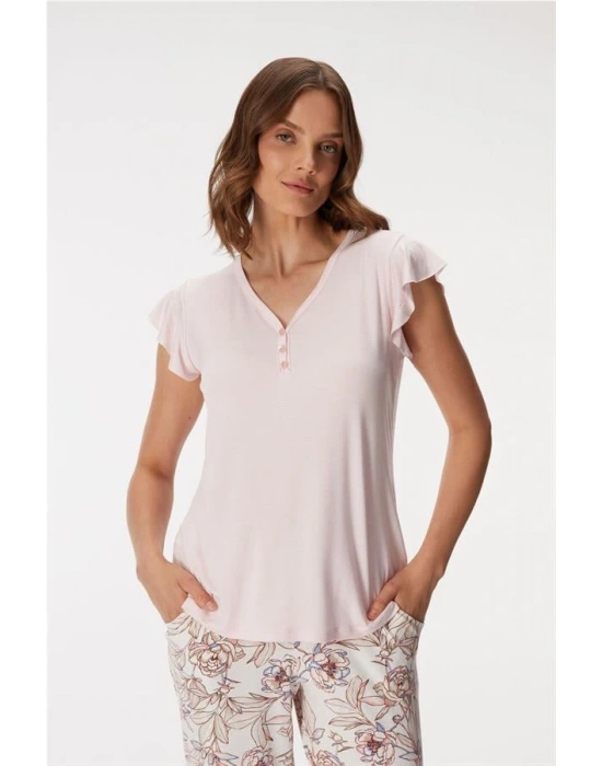 özel tasarım 11370 Kadın T-Shirt ve Pantolon Takım