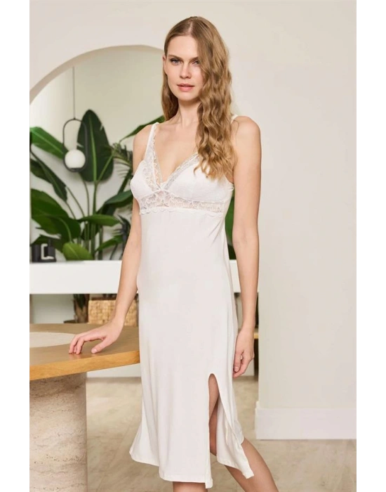 özel tasarım 11632 Kadın Gecelik ve String Takım