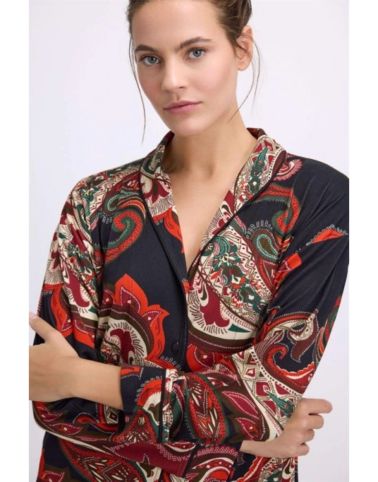 özel tasarım Kadın Uzun Kol Gömlek ve Pantolon Takım ( 11545 )