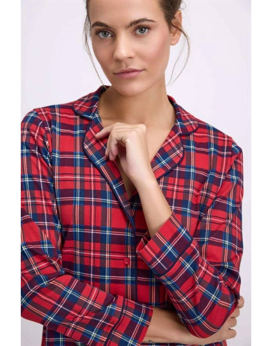 özel tasarım Kadın Uzun Kol Gömlek ve Pantolon Takım ( 11580 )