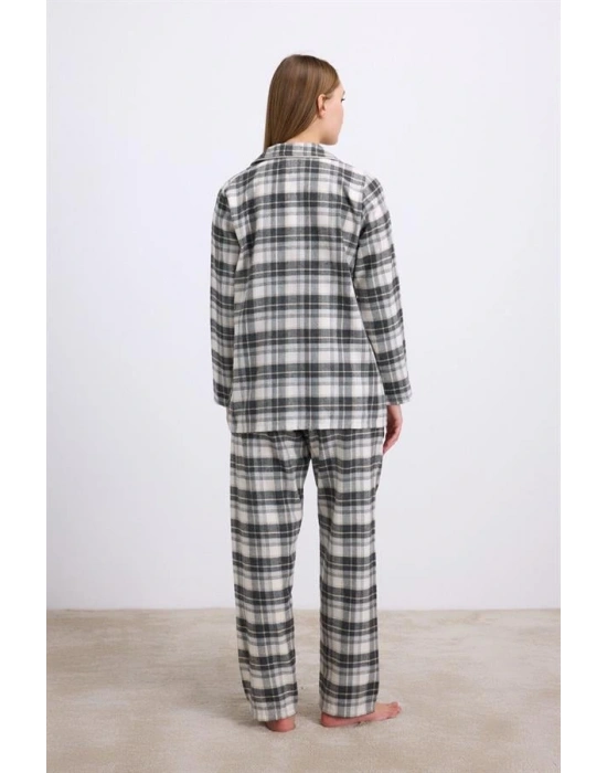 özel tasarım Kadın Uzun Kol Gömlek ve Pantolon Takım ( 11594 )