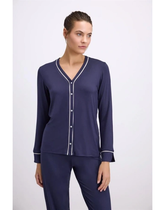 özel tasarım Kadın Uzun Kol Gömlek ve Pantolon Takım ( 11614 )