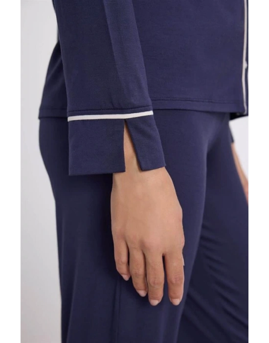 özel tasarım Kadın Uzun Kol Gömlek ve Pantolon Takım ( 11614 )