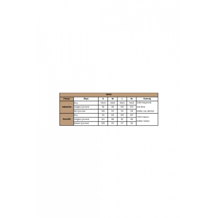 %100 VİSKON DANTELLİ VE DEKOLTELİ SATEN SABAHLIK TAKIMI