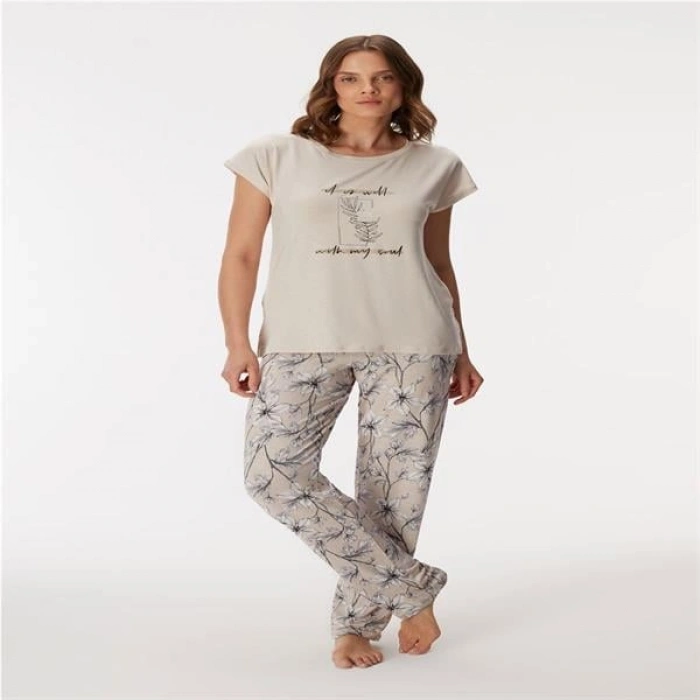 AMORA SECRET KADIN T-SHIRT VE PANTOLON TAKIM