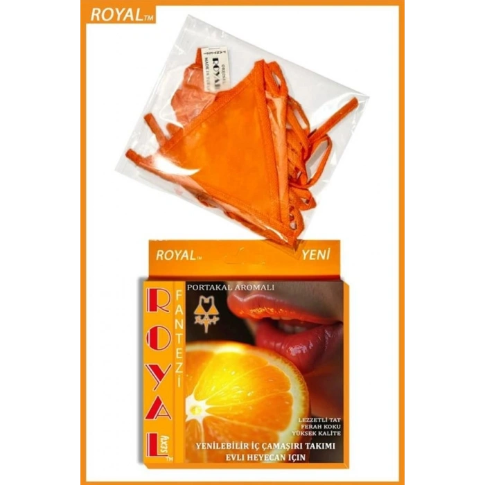 Amora Secret  Fantezi Tüketilebilen Yenilebilir Portakal Aromalı İç Çamaşırı Takımı Kadın İç Giyim Şık Tasarım