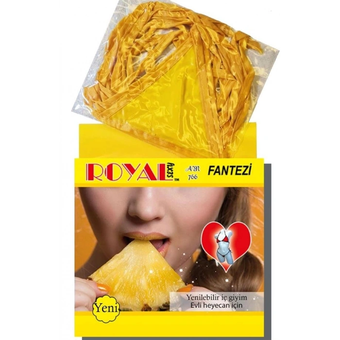 Amora Secret  Fantezi Tüketilebilen Yenilebilir Ananas Aromalı İç Çamaşırı Takımı Kadın İç Giyim Rahat Kullanım