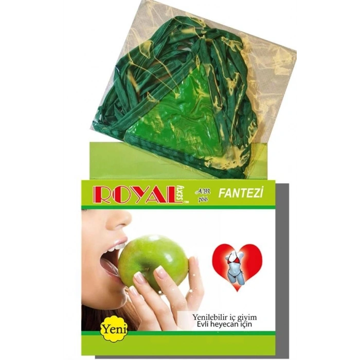 Amora Secret  Fantezi Tüketilebilen Yenilebilir Elma Aromalı İç Çamaşırı Takımı Kadın İç Giyim Şık Tasarım