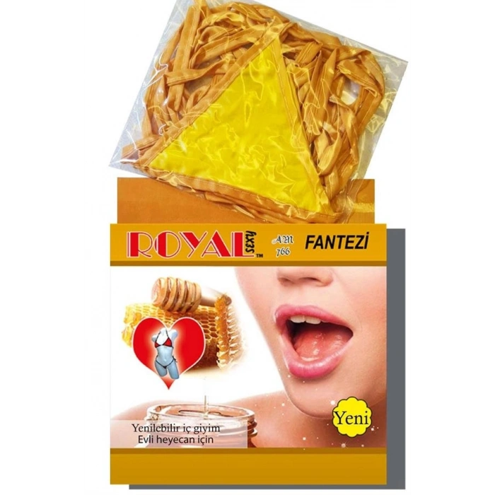 Amora Secret  Fantezi Tüketilebilen Yenilebilir Bal Aromalı İç Çamaşırı Takımı Kadın İç Giyim Özel Gün
