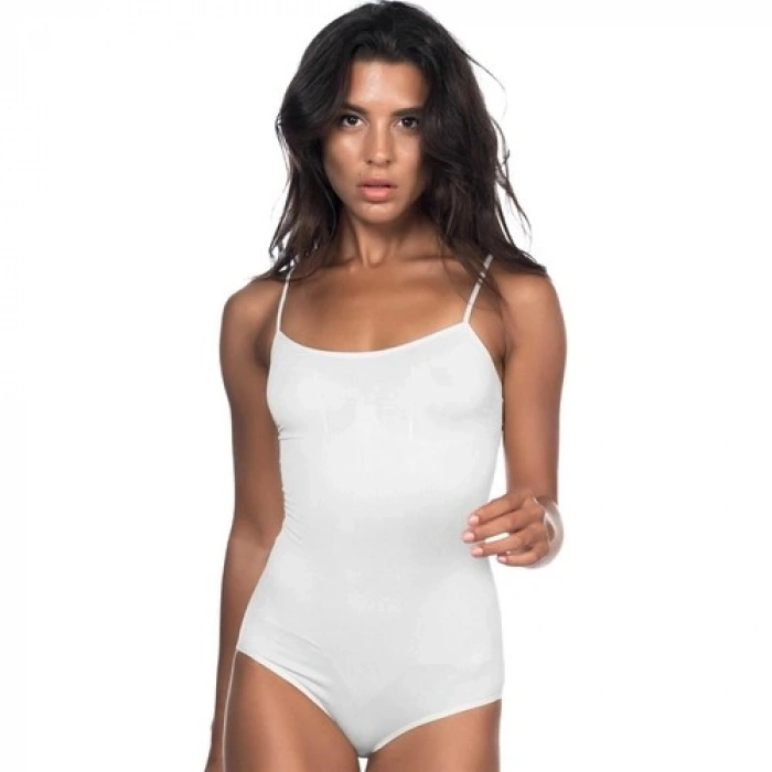 Amora Secret Beyaz Mı Emay Soft Ip Askılı Çıtçıtlı Body