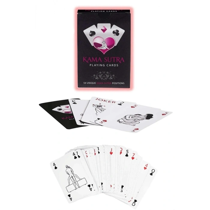 Amora Secret  Sexy Görselli Oyun Kartı Kama Sutra Kelepçe Kırbaç Set