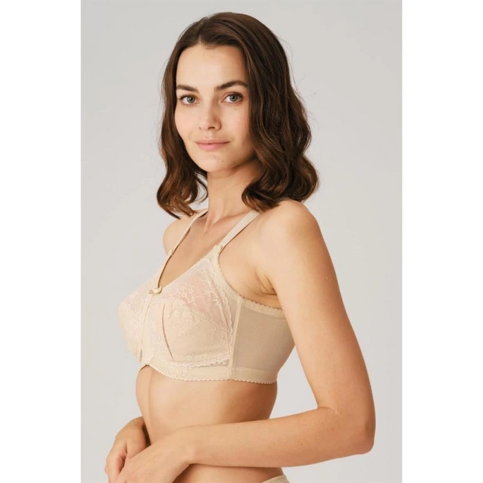 Amora Secret Balenli Desteksiz Dolgusuz Toparlayıcı Dantelli Küçültücü Sütyen