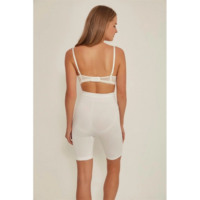 Amora Secret  Beyaz Mı Emay 3005 Soft Uzun Paçalı Boxer Korse