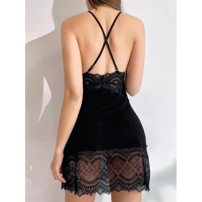Amora Secret  Eteği Dantel Fantezi Gecelik