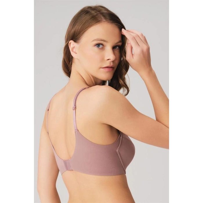 Amora Secret Kadın Fantazi İç Giyim Kadın Balenli Desteksiz Dolgusuz Kol Altı Genişletilmiş Sırtı Yapıştırma Günlük T-Shirt Sütyeni (3781) - Şehvetli ve Zarif Tasarım