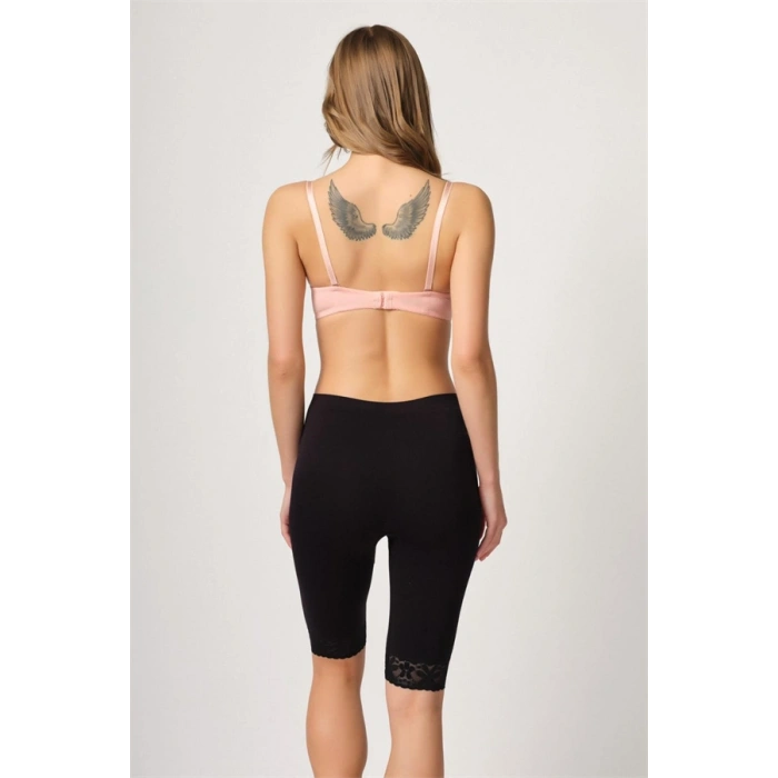 Amora Secret  Siyah Mı Emay 3004 Soft Uzun Paça Dantel Boxer