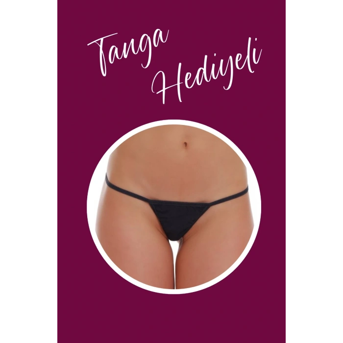Amora Secret Transparan Siyah Kısa Tül Gecelik Tm1227