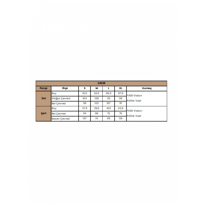 AMORA SECRET ÇIÇEK VE YAPRAK DESENLI V YAKA ALT ÜST TAKIM