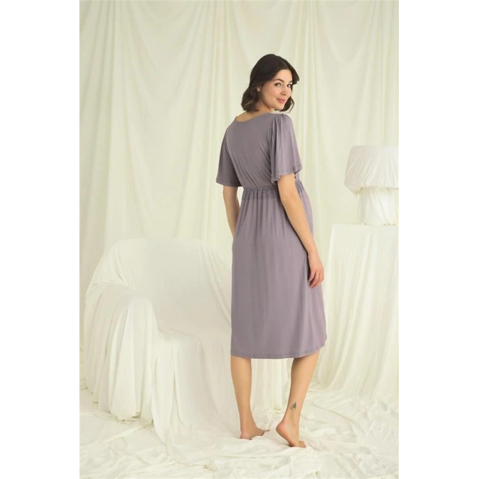 AMORA SECRET DANTELLI ÖNÜ DÜĞMELI HAMILE LOHUSA GECELIK