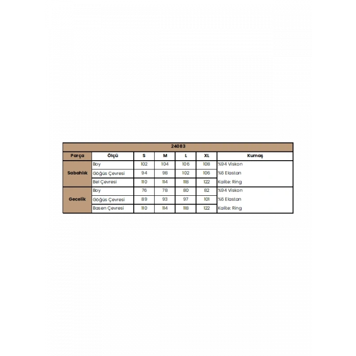 AMORA SECRET ETNIK DESENI VE DANTELLI SABAHLIK TAKIMI