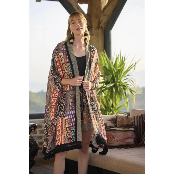 AMORA SECRET ETNIK DESENLI 3LÜ ALT ÜST TAKIM