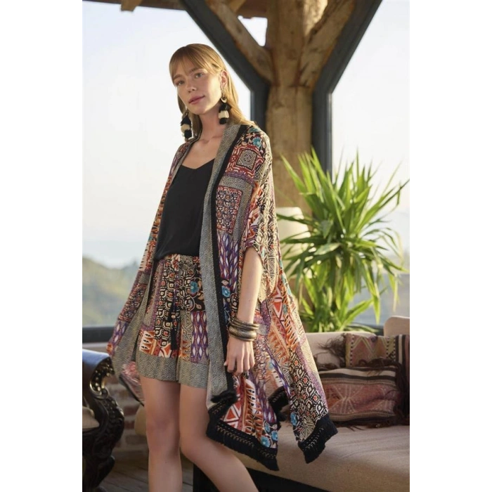 AMORA SECRET ETNIK DESENLI 3LÜ ALT ÜST TAKIM