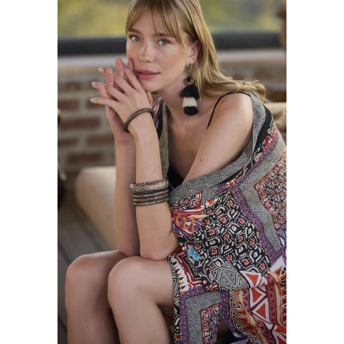 AMORA SECRET ETNIK DESENLI 3LÜ ALT ÜST TAKIM